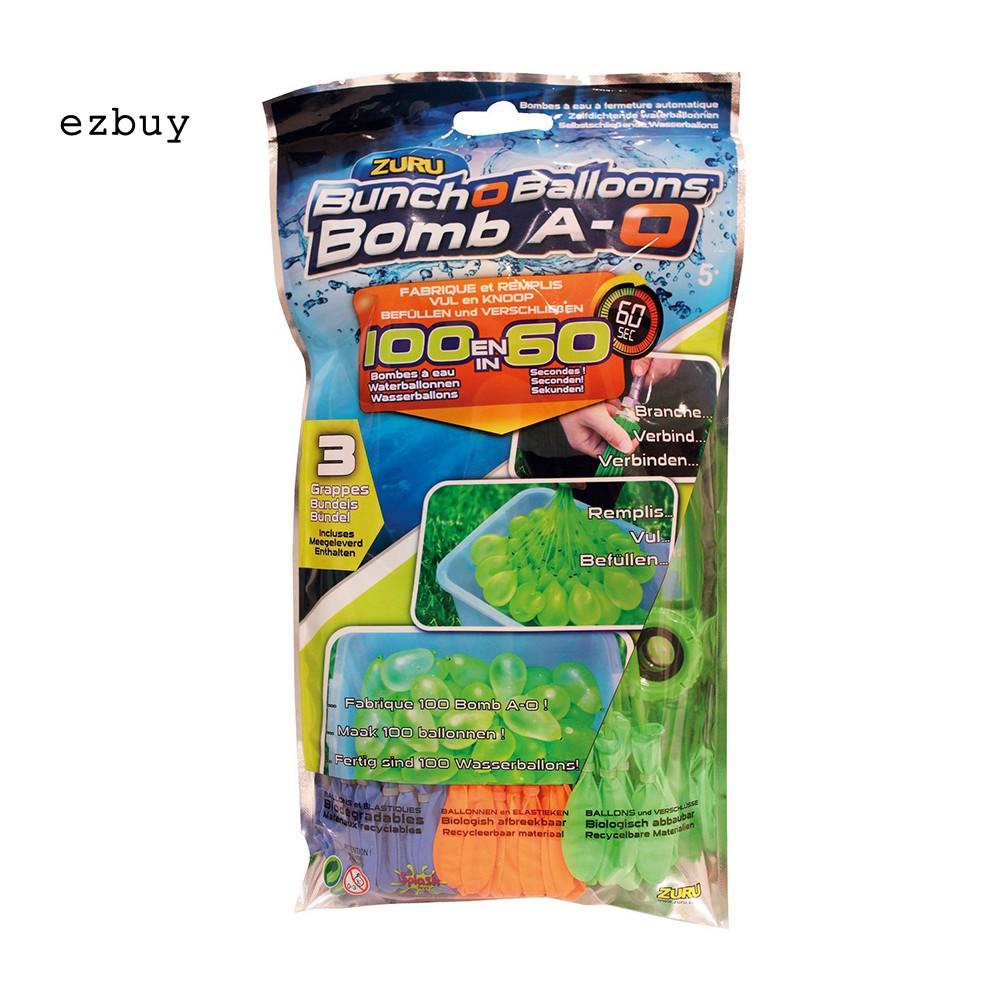 Set 100 Bong Bóng Nước 3 Kích Cỡ Cho Bé