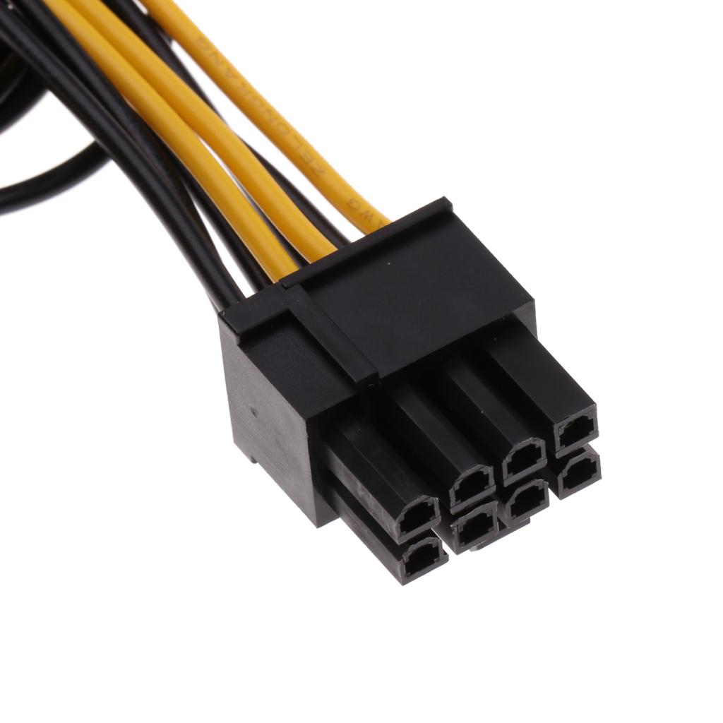 5xPCI E 8 Pin to Dual 8 Pin / PCIe 8 Pin 2x Graphics Video Power Cable