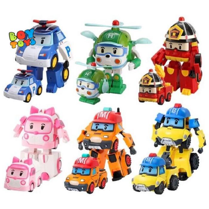 Đồ chơi biến hình biệt đội Robocar Poli 2 trong 1 cho bé thỏa sức sáng tạo