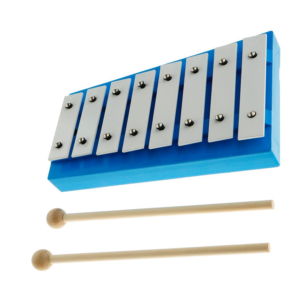 8 Note Glockenspiel Đàn Xylophone Đồ Chơi với Hai Cái Vồ dành cho Trẻ Em Đồ Chơi Trẻ Em