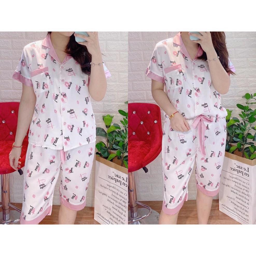 - Album Set Pijama Lụa Satin Ngắn Tay