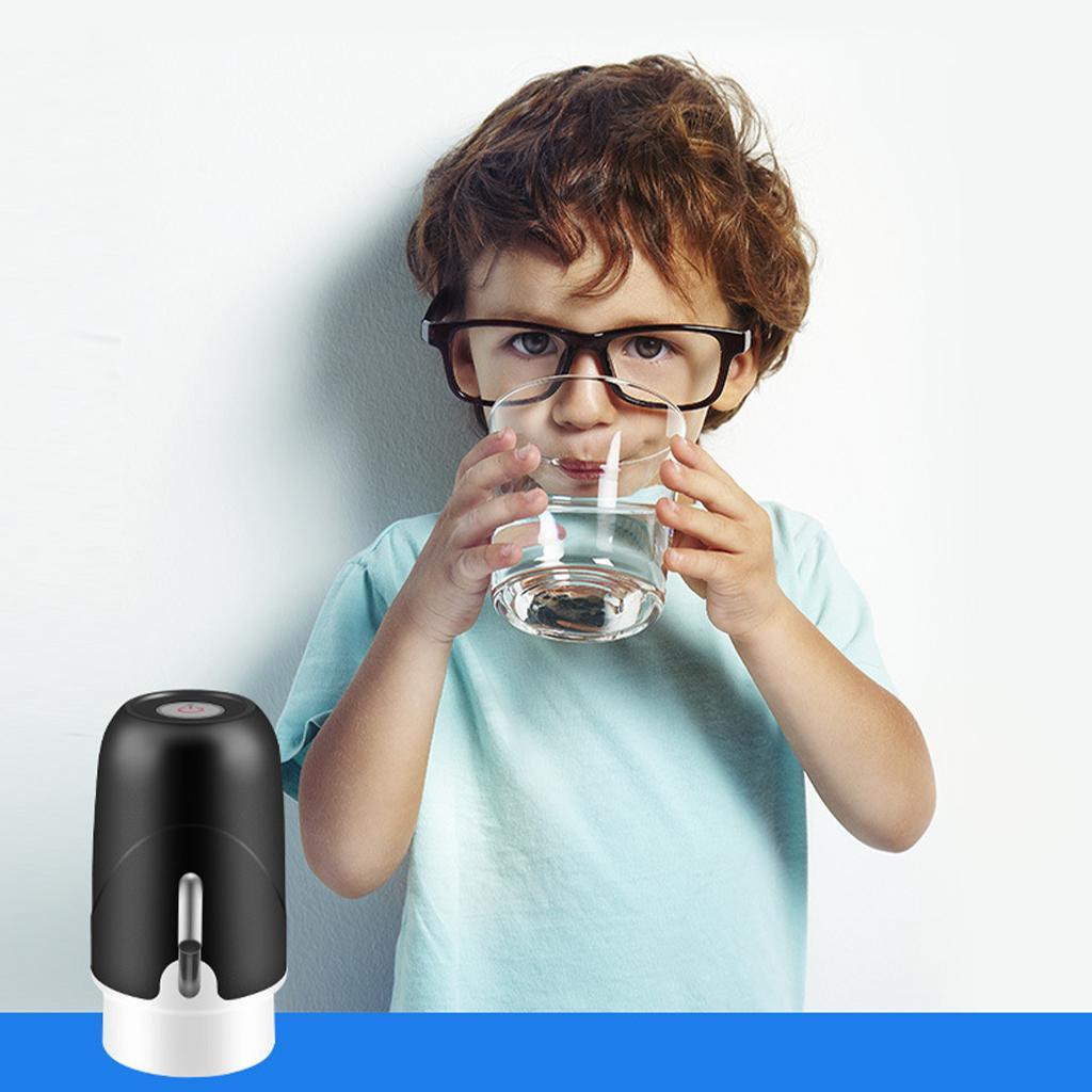 Water Pump Quiet Electric Automatic Dispenser Switch USB Charging Black