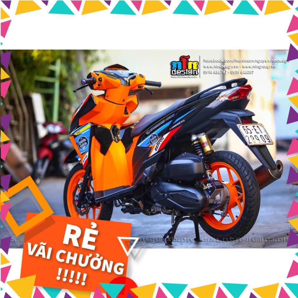 Tem Rời Vario Mẫu Cam Đen