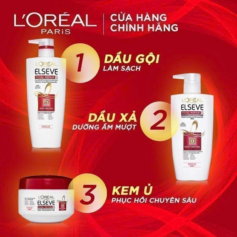 Kem Ủ Tóc L'Oréal Paris Hỗ Trợ Phục Hồi Tóc Hư Tổn 200ml