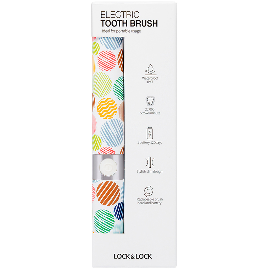 Bàn Chải Đánh Răng Điện LocknLock Portable Electric Toothbrush ENR236 (162 x 20 x 20 mm)