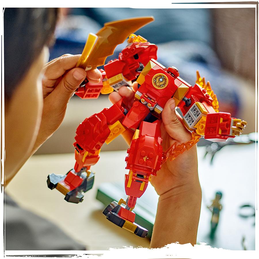 Đồ Chơi Lắp Ráp Chiến Giáp Lửa Dành Cho Kai LEGO NINJAGO 71808 (322 chi tiết)