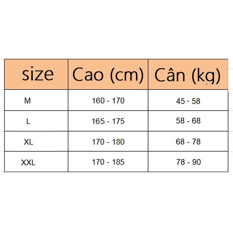 Áo Giữ Nhiệt Nam Thể Thao Dài Tay Nhiều Màu Size Từ 45 đến 90kg