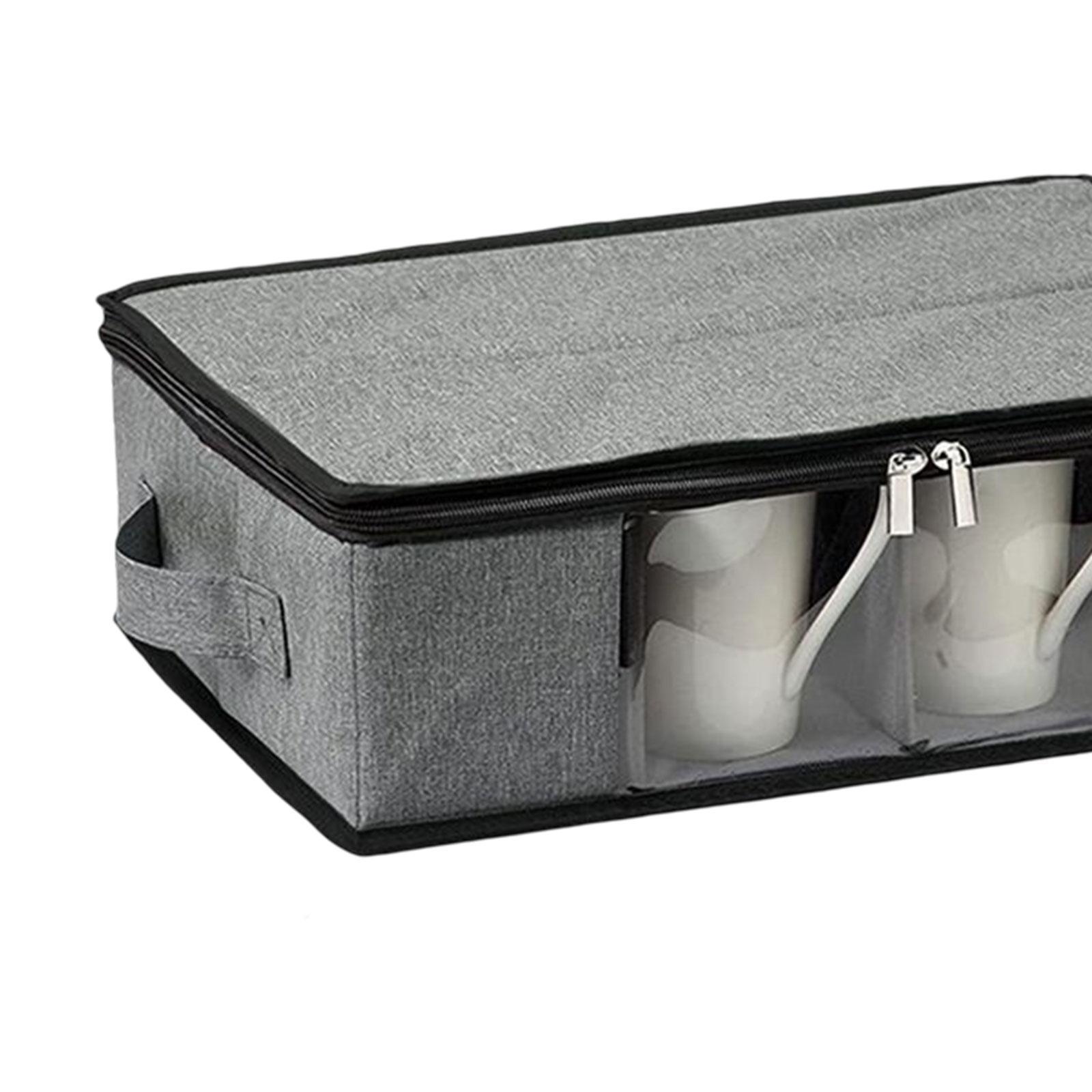 Storage Containers Chest High Capacity with Handles Grey Clear Windows