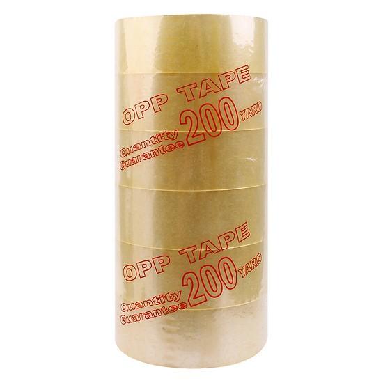 Lốc 6 Cuộn Băng Keo Trong (200 yard x 5cm) loại 1,8kg