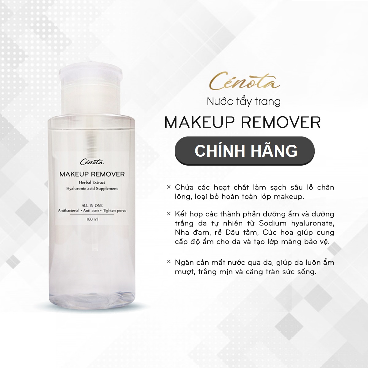 Nước Tẩy Trang Cenota Makeup Remover 300ml