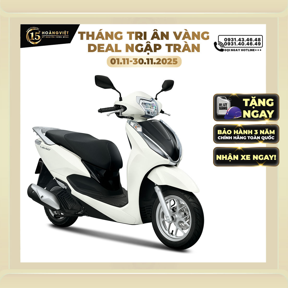 Xe máy Honda Lead 125cc 2026 - Phiên Bản Cao Cấp