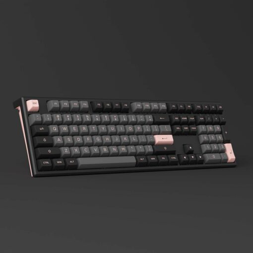Bàn phím cơ AKKO MonsGeek MG108 Black&Pink - Hàng Chính Hãng