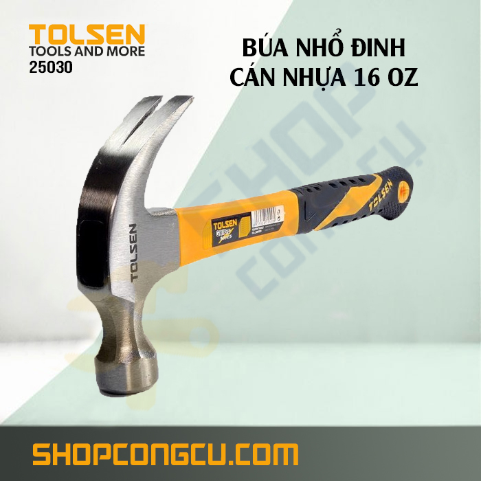 Búa nhổ đinh cán nhựa 16 OZ Tolsen 25030