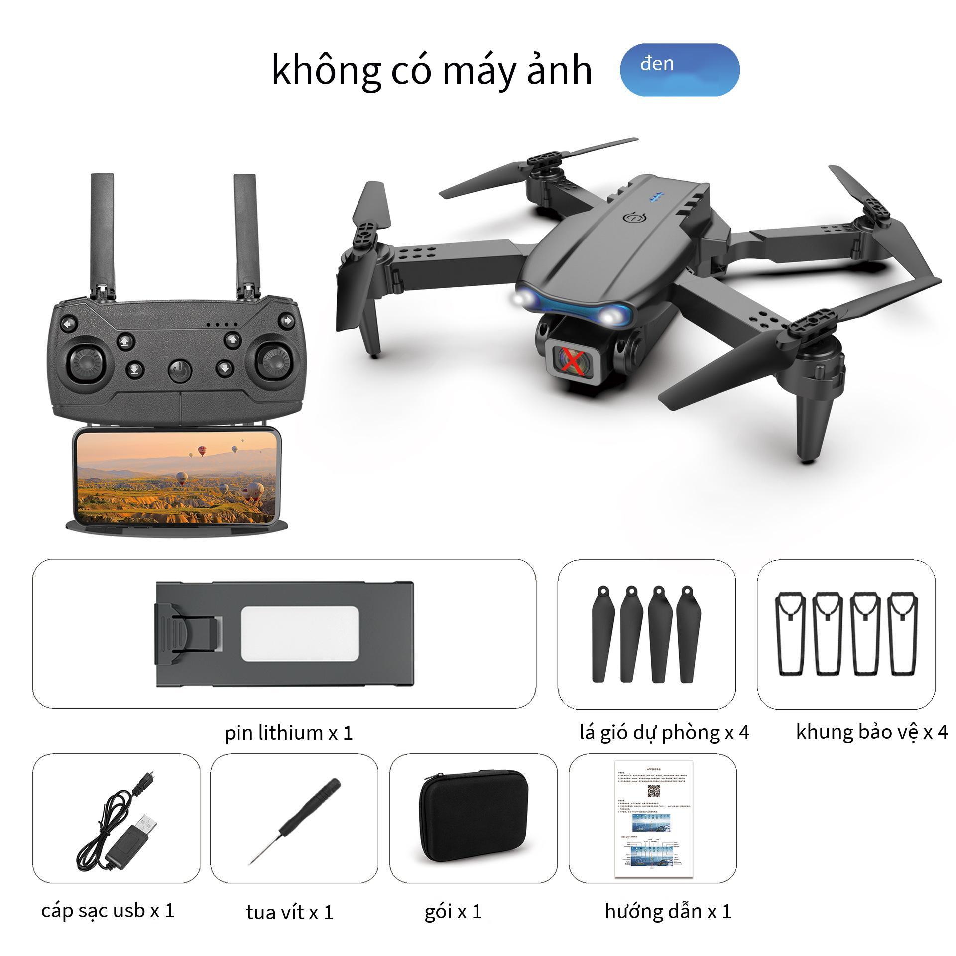 Phong cách mới nhất E99 máy bay không người lái độ nét cao chụp ảnh trên không camera kép máy bay bốn trục chiều cao cố định gấp đồ chơi máy bay điều khiển từ xa K3