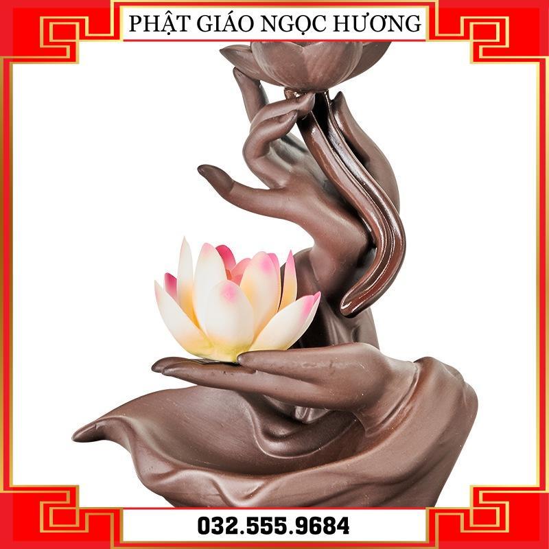 Lư Hương Chảy Ngược Gốm Sứ, Lư Hương Thiền Thiền, Lư Hương Trầm Hương - Thác khói trầm hương phong thủy