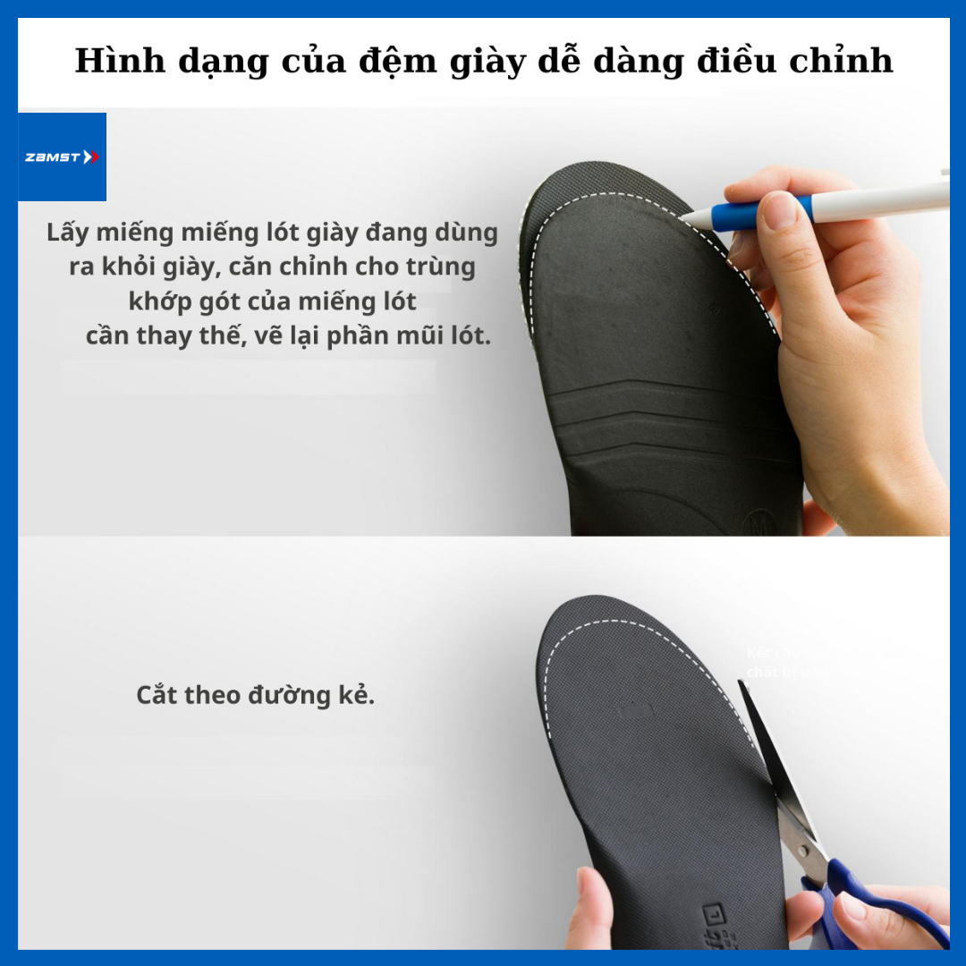 Lót giày ZAMST SPIKE Footcraft cushioned for SPIKE hỡ trợ cho các trận đấu SPIKE