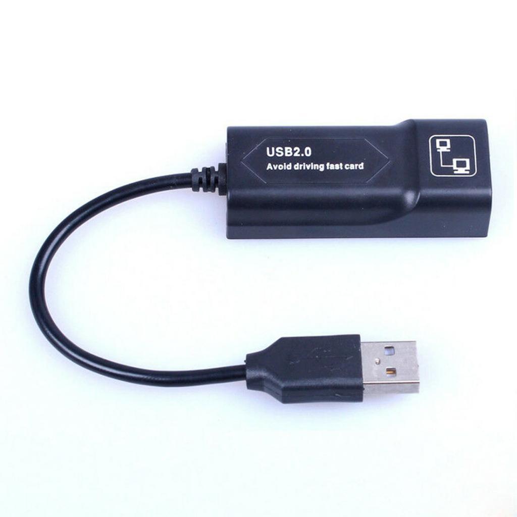 Network Adapter USB 2.0 to Ethernet 10/100Mbps Gigabit Ethernet Adapter