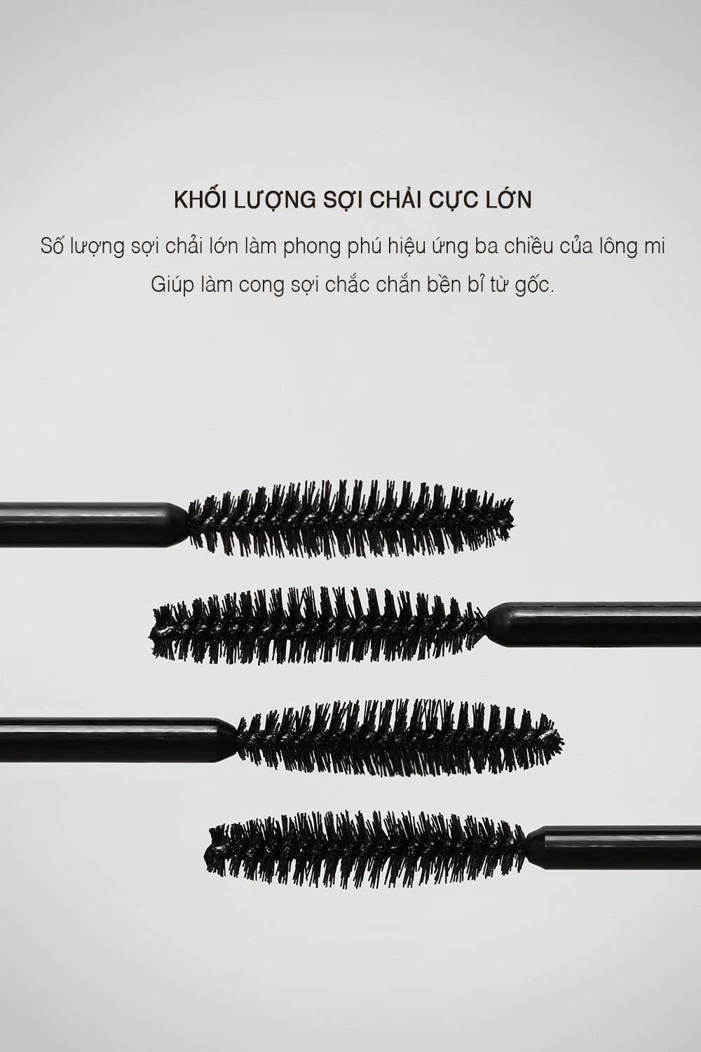 Mascara 3CE WATERPROOF MEGA VOLUME MASCARA #BLACK Chống Thấm Nước, Lâu Trôi, Làm Dày Mi Tự Nhiên 7.5G