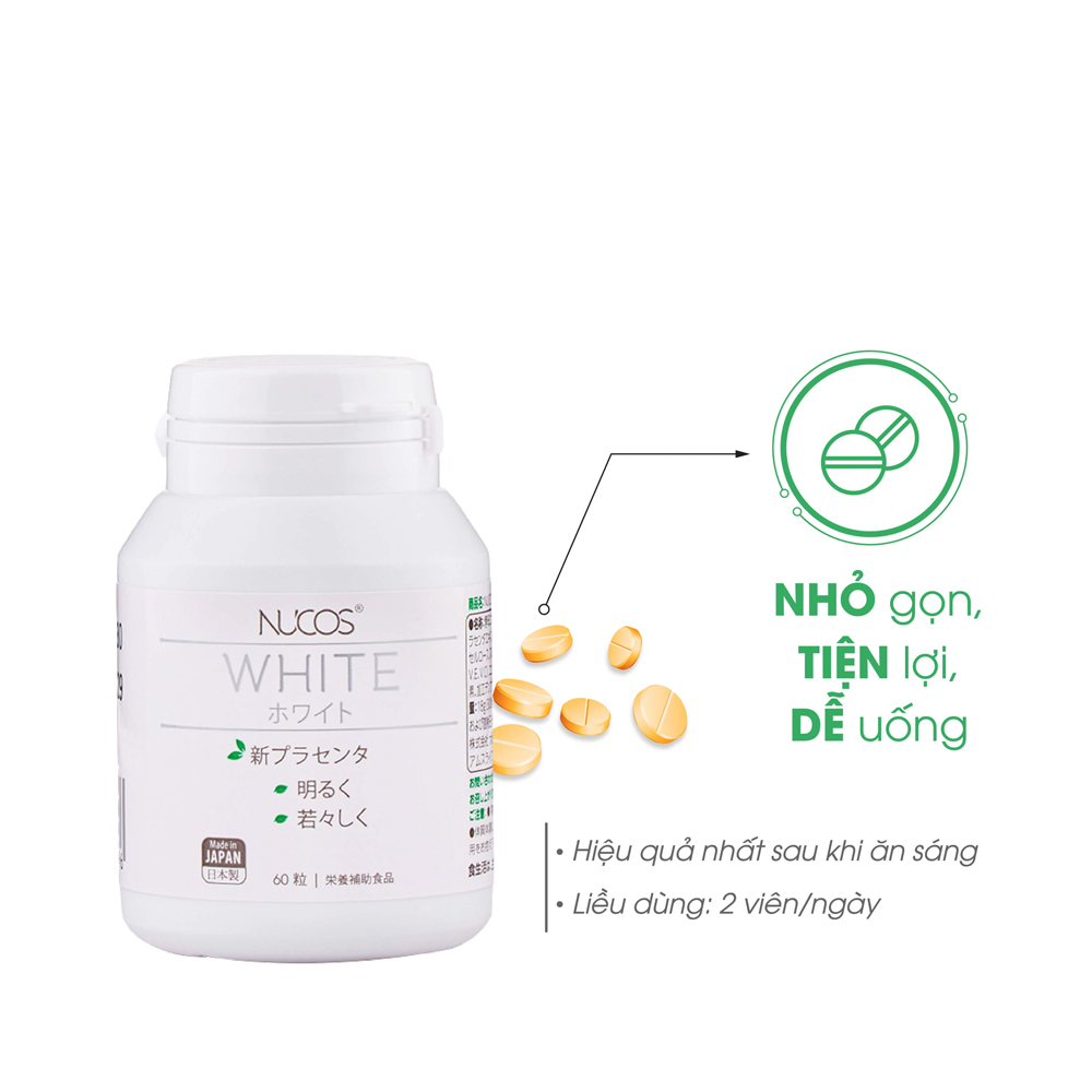 Viên uống hỗ trợ sáng da, giảm thâm nám Nucos White