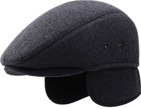 Mũ nồi / Nón Beret nam trung niên trơn thu đông – thiết kế che được tai và gáy