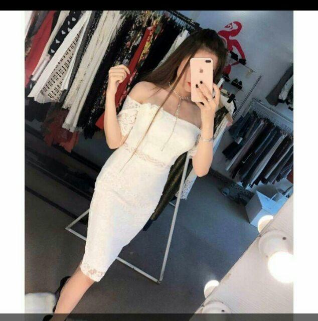 Sét ren bẹt vai đính hoa