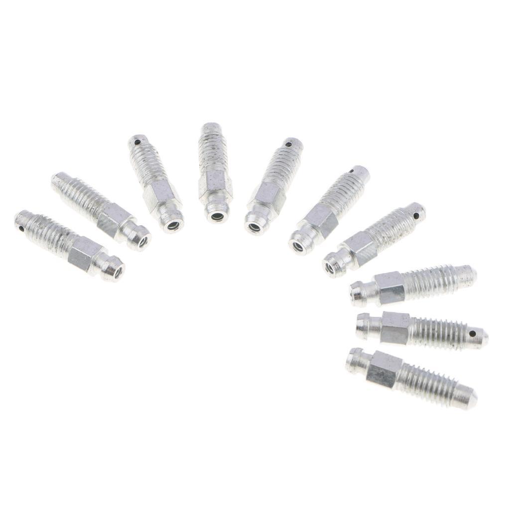 3x10 Pieces M8*1.25 Car Front Rear Brake Caliper Bleeder Screws 32mm