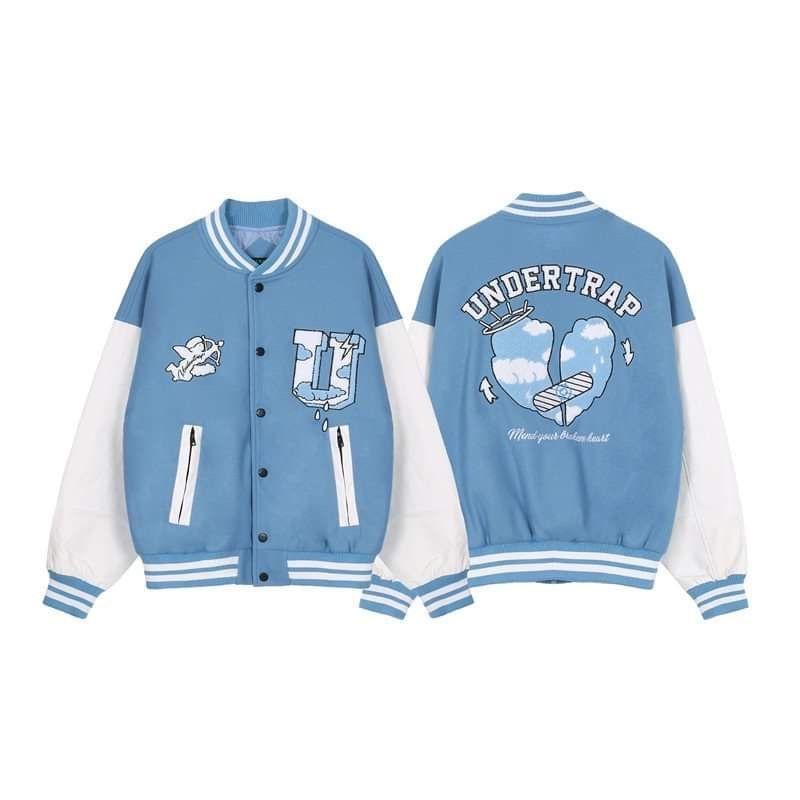 Hình ảnh Áo Khoác Nỉ Bomber Cardigan Form Rộng Chất Nỉ Bông Dày Dặn Nữ Unisex