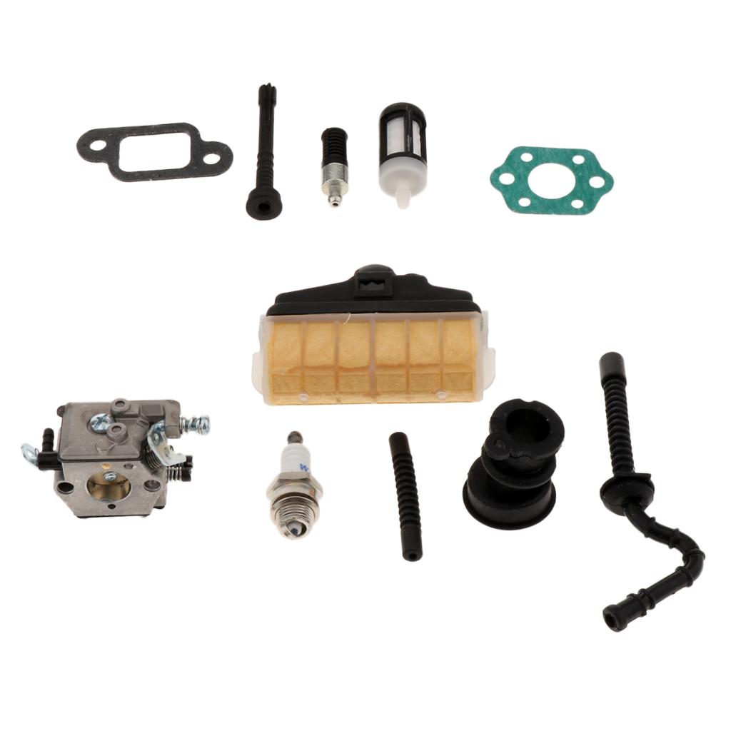 Chainsaw Carburetor Carb with Air Filter Tune Up Kit for Stihl MS210 MS230 MS250