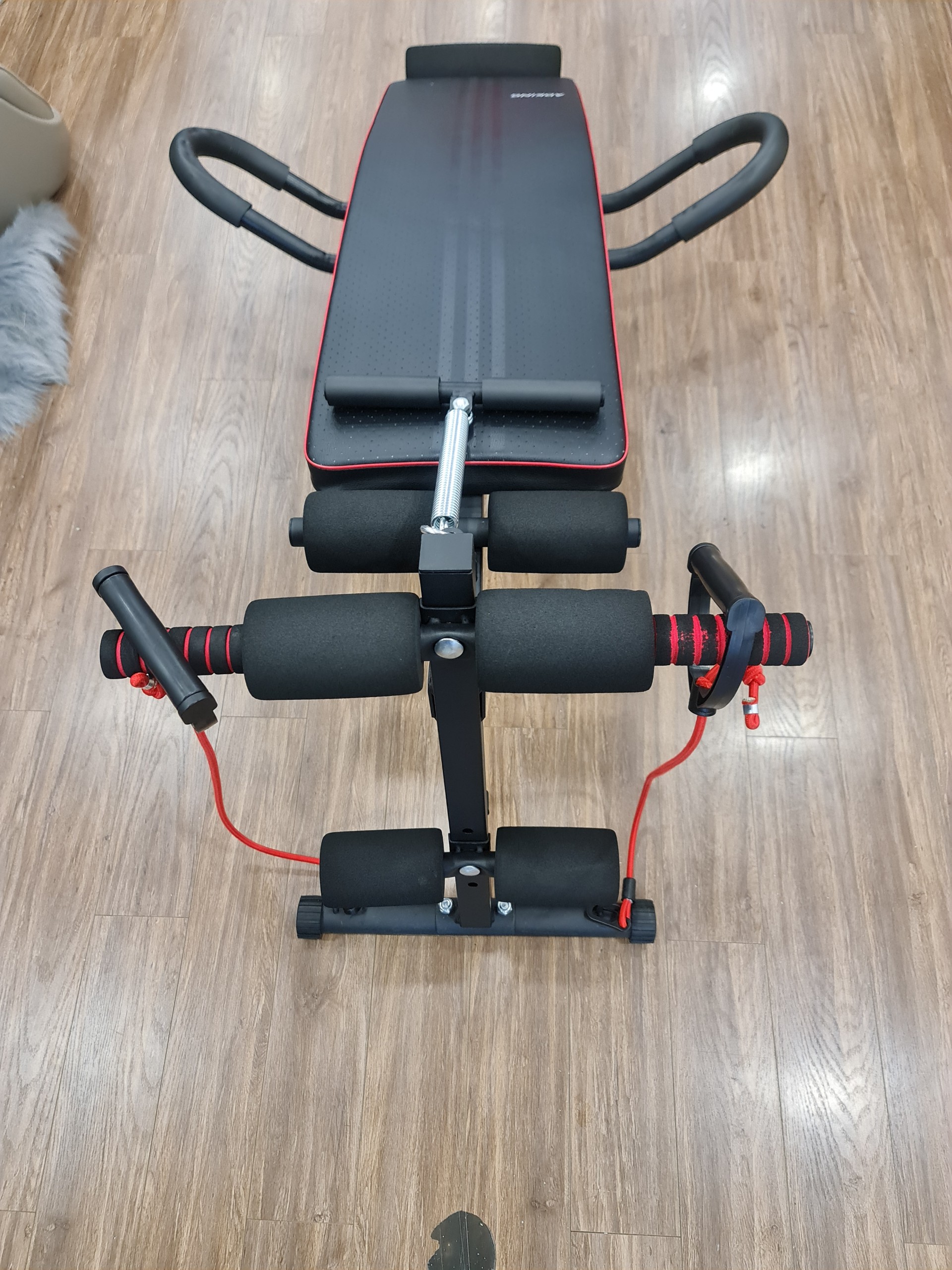 Ghế cong tập bụng đa năng AD177 hỗ trợ nhiều bài tập gym tại nhà hiệu quả hệ thống giảm chấn giúp tập gym an toàn hơn