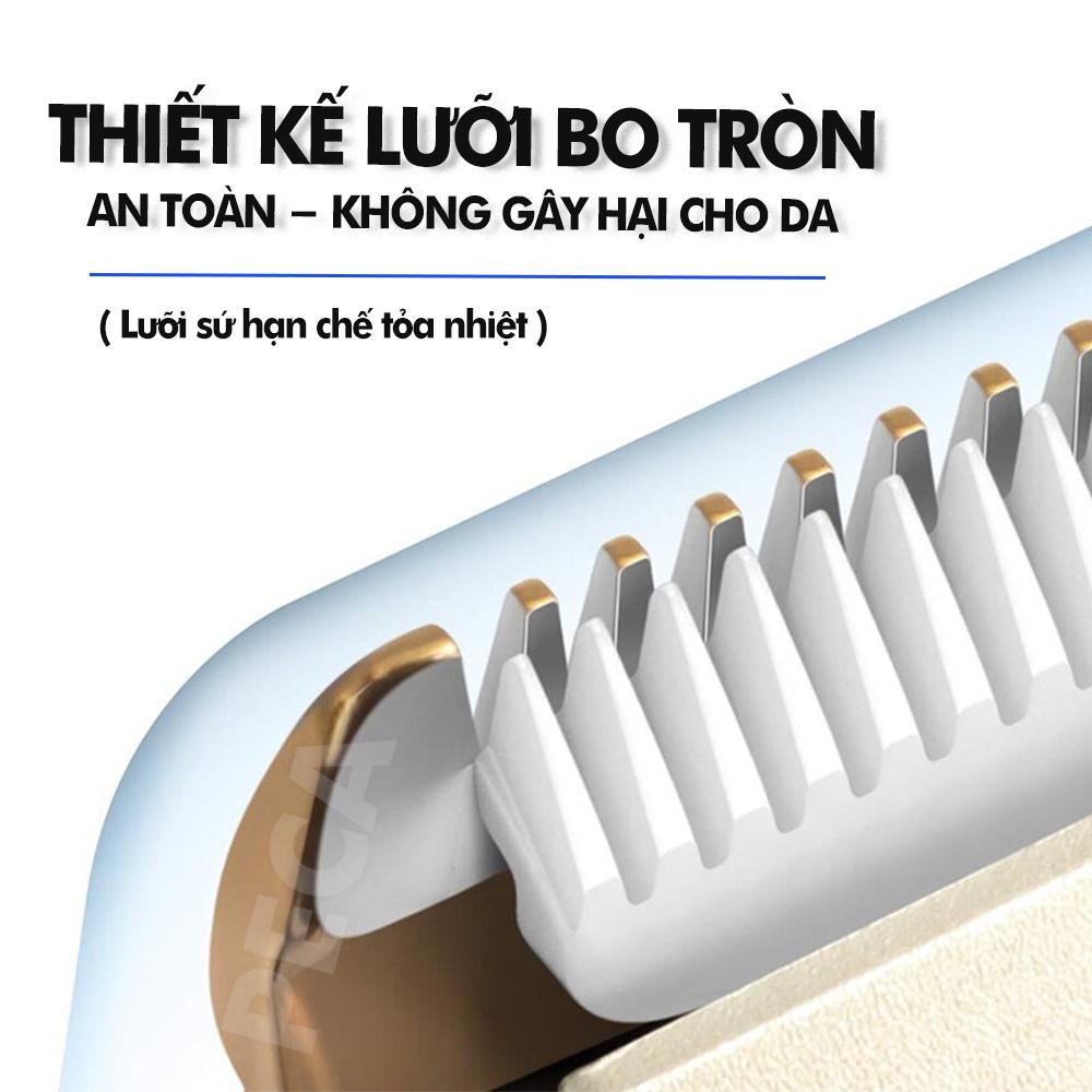 Tông đơ cắt tóc không dây Kemei KM-1086 màn hình LCD hiện pin thông minh dùng cho cá nhân và gia đình chính hãng