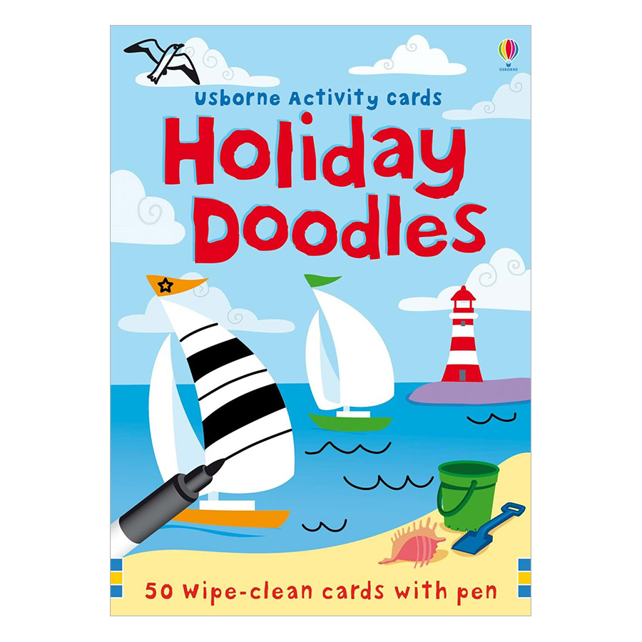 Sách tương tác tiếng Anh - Usborne Holiday Doodles