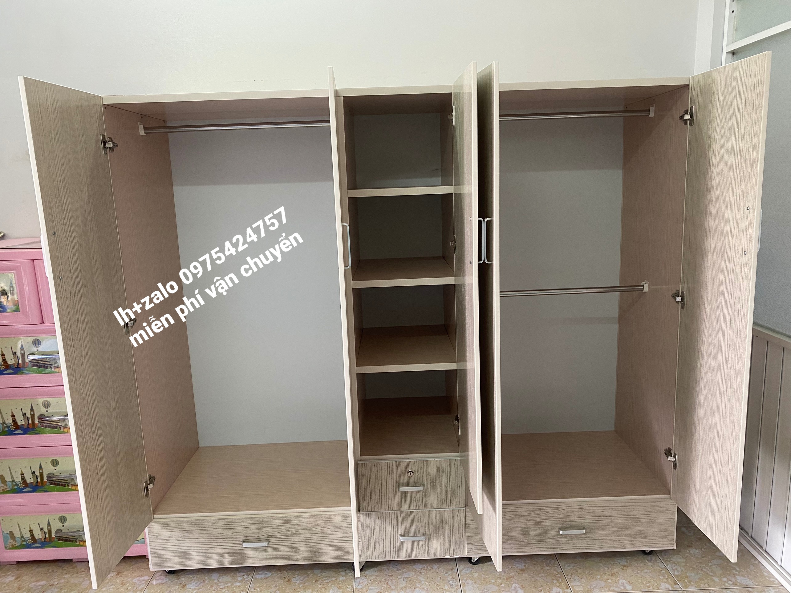Tủ nhựa đài loan 5 cánh