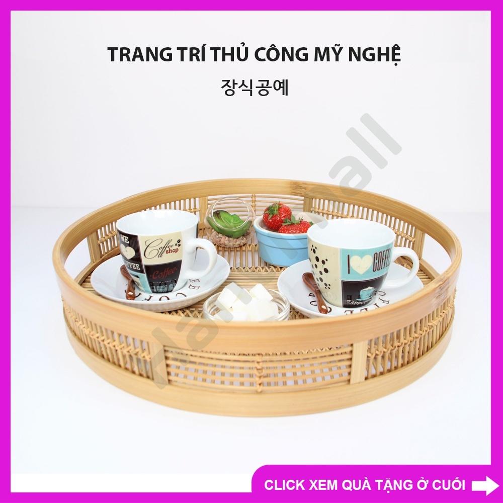 Khay trà chất liệu từ tre