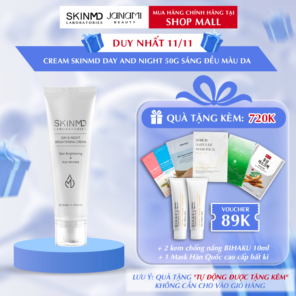 Kem Dưỡng Trắng Da Skinmd Day & Night Brightening Cream 50ml 