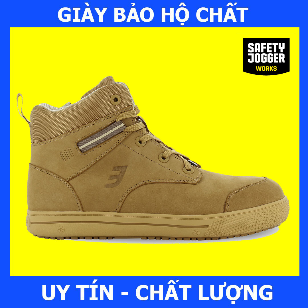 [Hàng Chính Hãng] Giày Bảo Hộ Safety Jogger Cerro Da Chất Lượng Cao, Chống Va Đập Mạnh, Chống Đinh