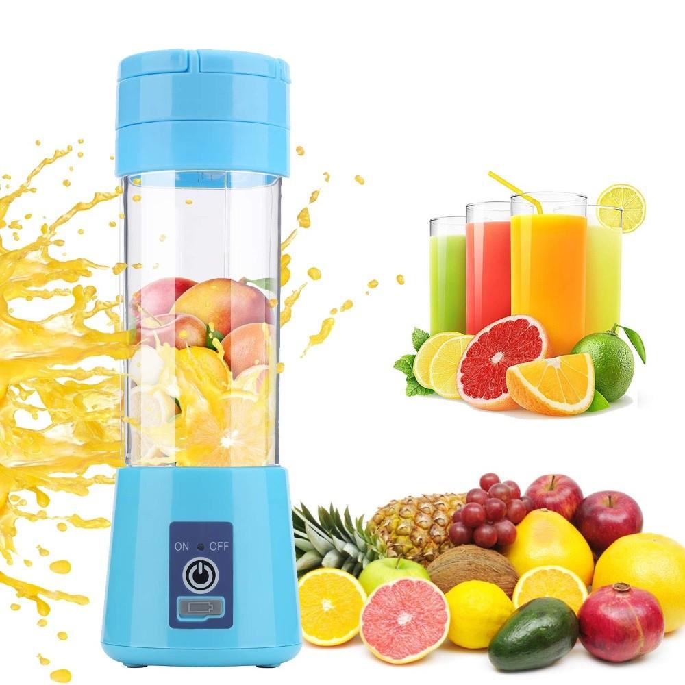 【Có hàng sẵn】380ML Máy xay trái cây gia đình mini cầm tay máy ép trái cây điện sạc máy nấu ăn bán buôn