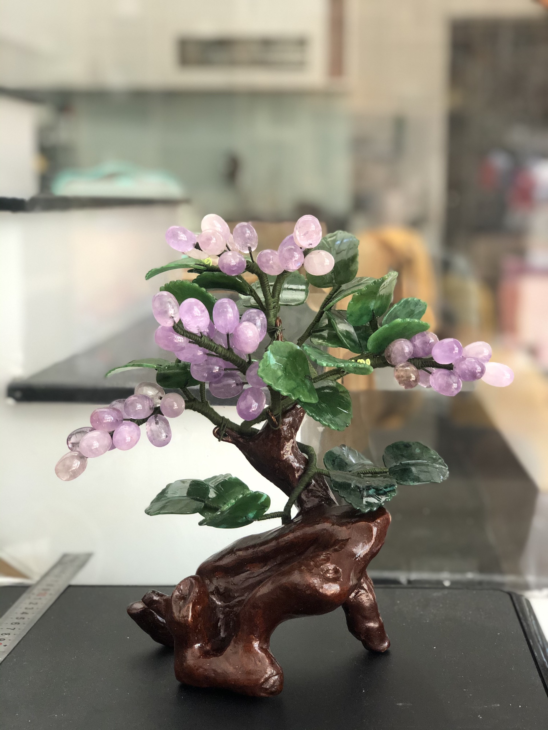 Cây nho đá thạch anh tím 32 cm