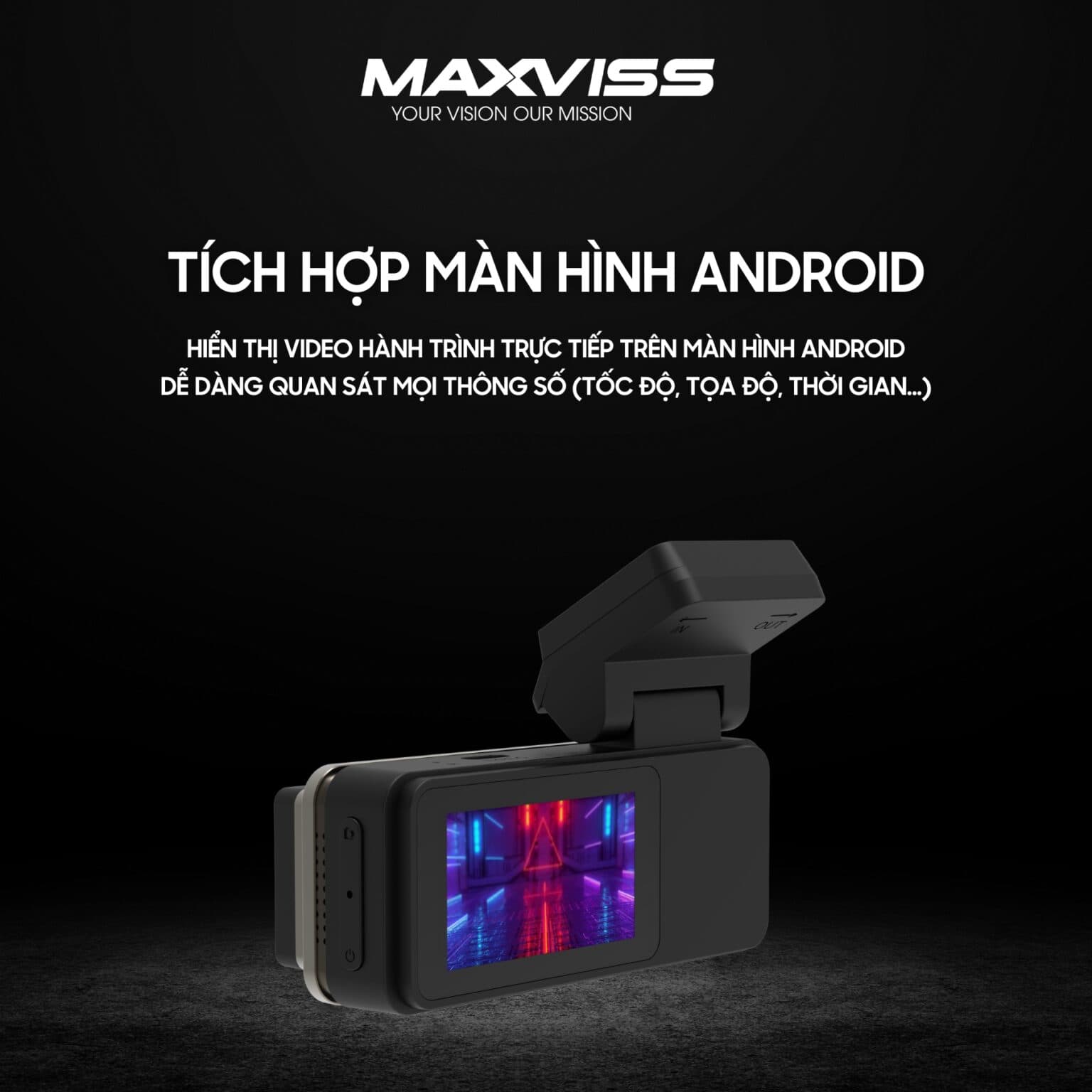 Camera hành trình MAXVISS W15 PRO  Hàng chính hãng