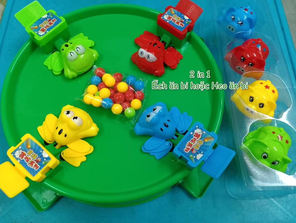 Đồ Chơi Ếch Ăn Bi 2In1 Hoặc Heo Ăn Bi - Trò Chơi Vui Nhộn Cho Cả Gia Đình