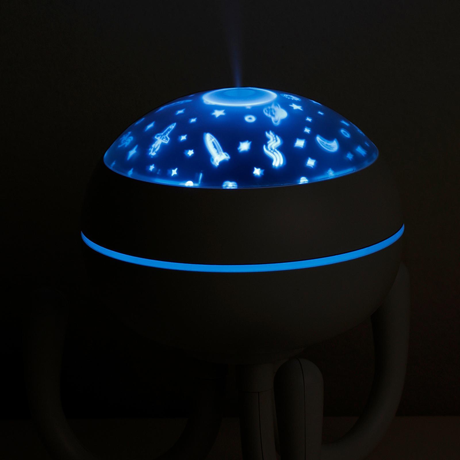 Portable Cool Mist Humidifier 200ml 7 Color LED Lights Changing for Office Travel Bedroom Car