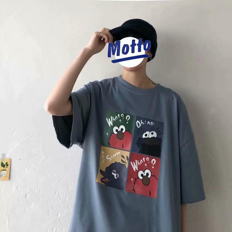 Áo Thun Tay Ngắn 5 Tấc Dáng Rộng In Họa Tiết Vui Nhọn Trẻ Trung Size M-5XL Cho Nam