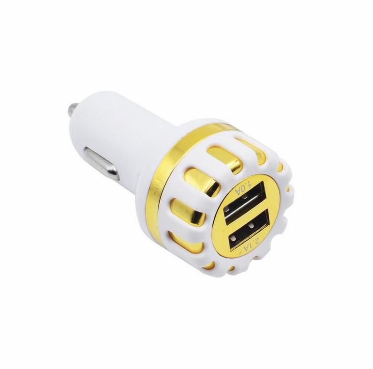 Dual Usb Car Charger Dc 5v/ 2.1a Fast Charging Adapter Universal Dual Usb Car-charger Adapter