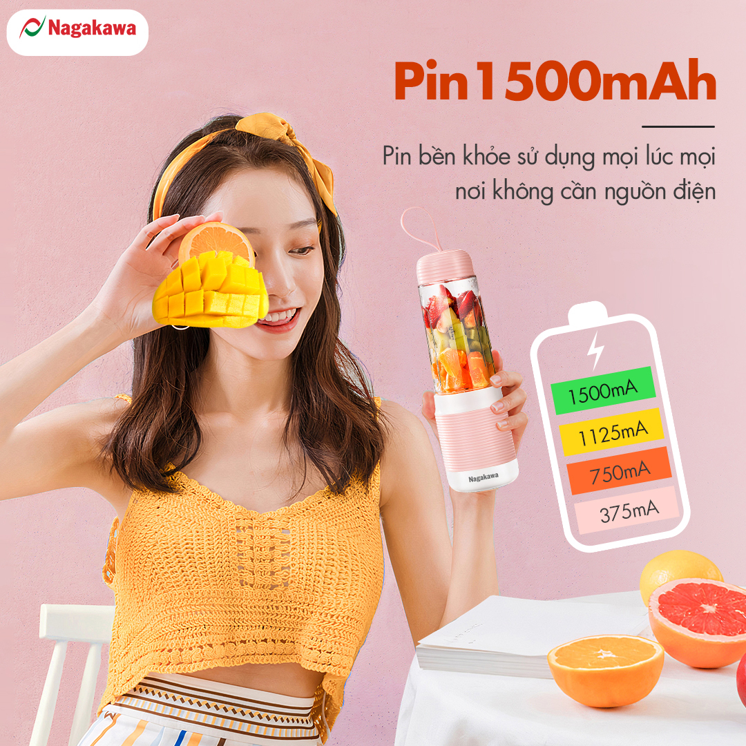Máy xay sinh tố cầm tay Nagakawa NAG0826 - Hàng chính hãng