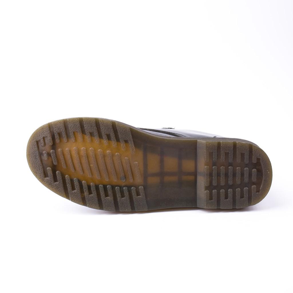 Giày Boot Nam Cổ Lửng Đế Khâu Da Trơn Màu Đen Cực Chất - M354-DEN(GM)- Kèm Vòng Phong Thủy Gỗ Mun