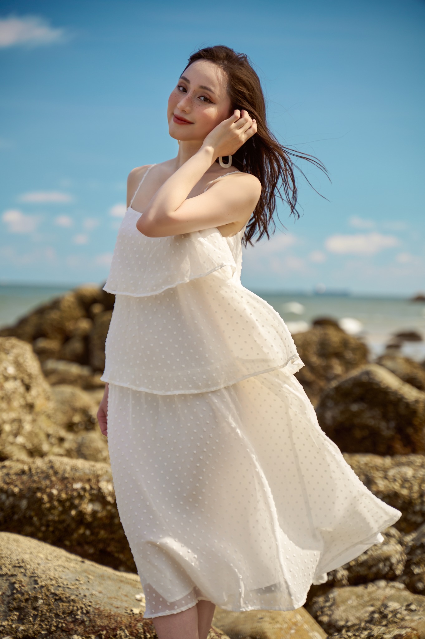 OLV - Đầm White Layering Maxi