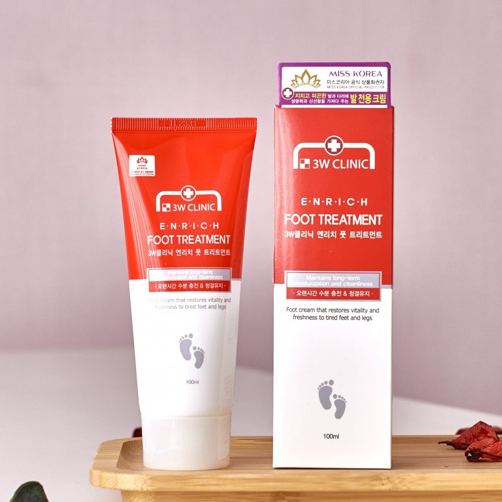Kem Dưỡng Da Chân 3W Clinic Enrich Foot Treatment