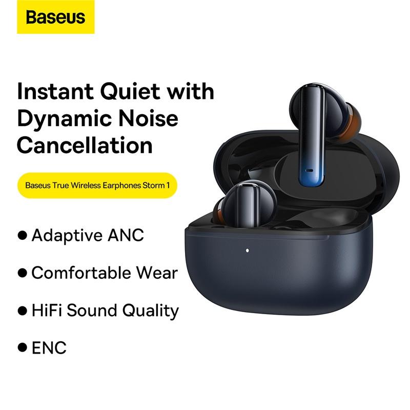 Tai Nghe Bluetooth Chống Ồn Thông Minh Baseus Storm 1 ANC TWS Earphones