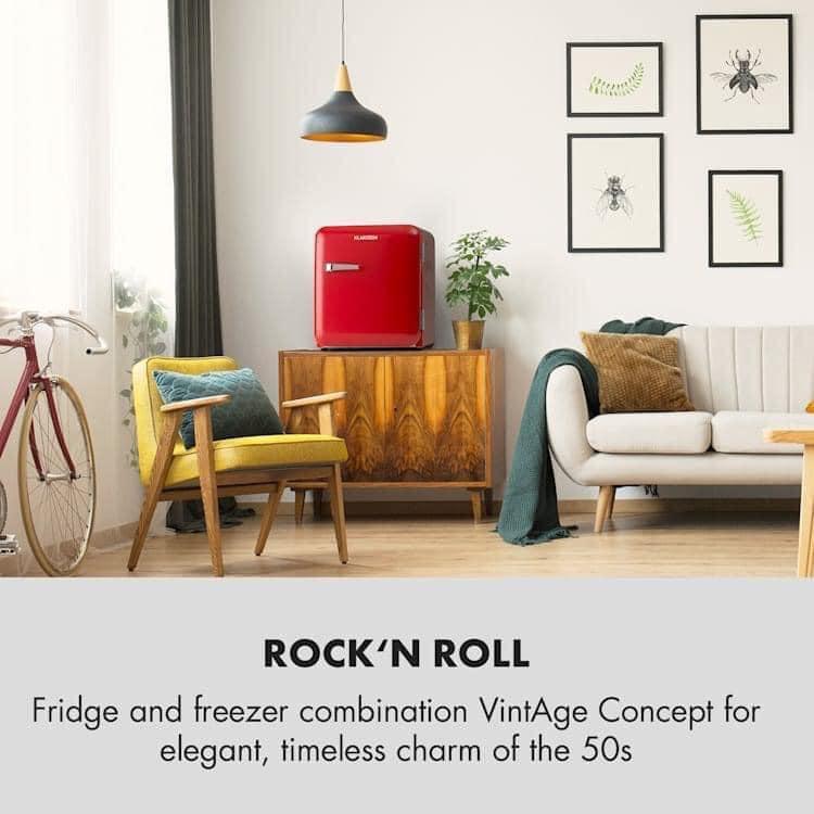 Tủ Lạnh KLARSTEIN AUDREY MINI RETRO, Dung Tích 48L, Tiện Bảo Quản Thực Phẩm, Mỹ Phẩm, Đồ Uống, Nhập Đức, BH 12 Tháng