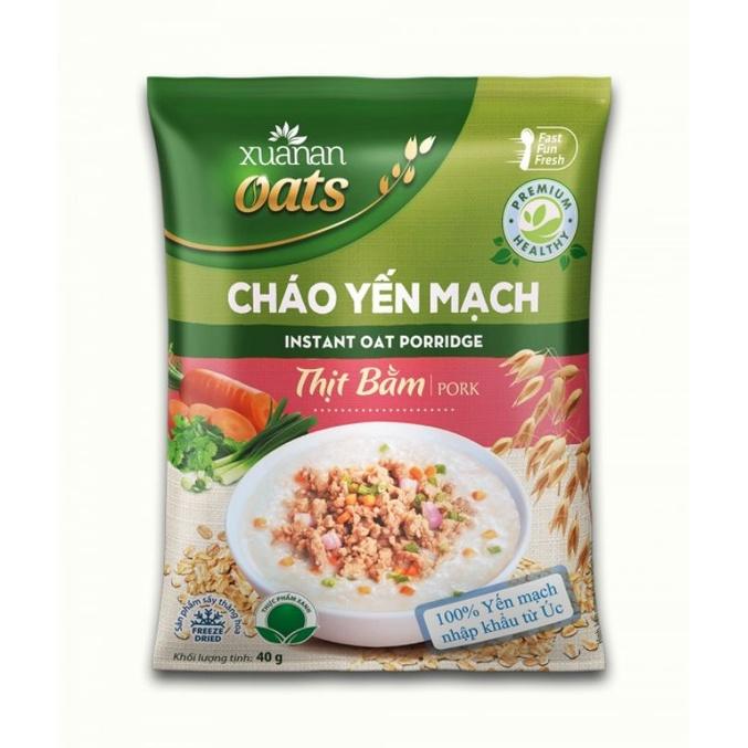 Cháo yến mạch thịt bầm 40g
