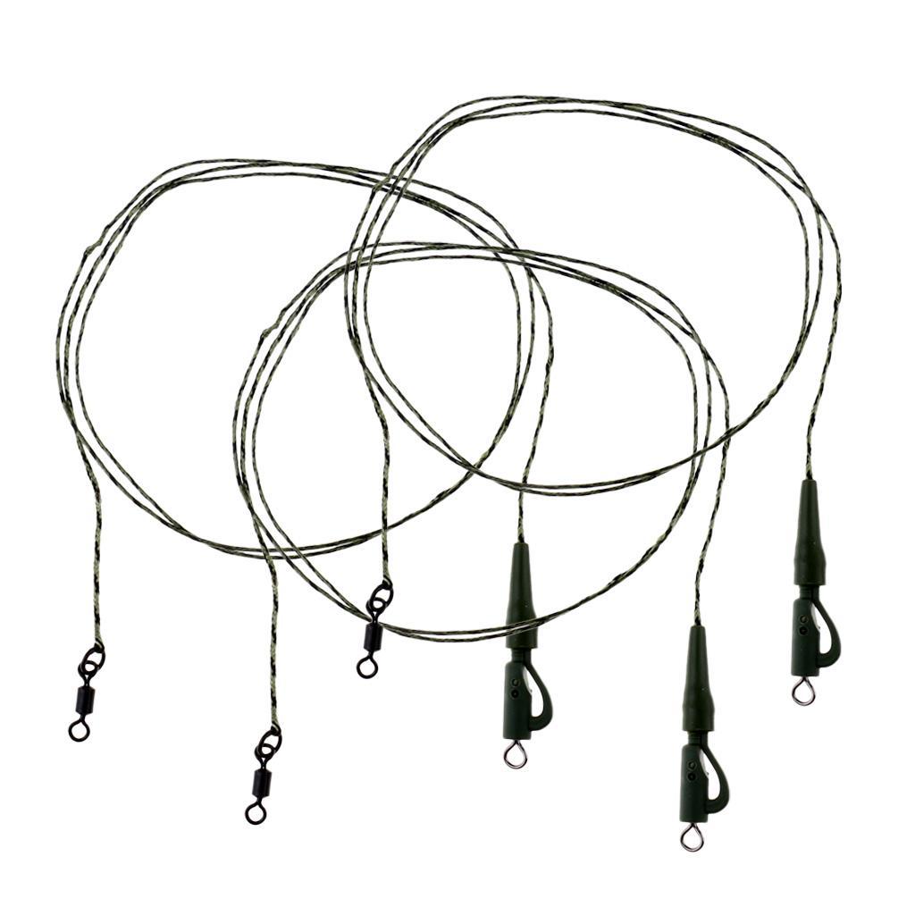 Lot 3x Hair Rigs Carp Rigs Braided Thread Fishing Terminal Tackle Lead Clip Quick Links Swivels Boilies Carp Fishing Accessories